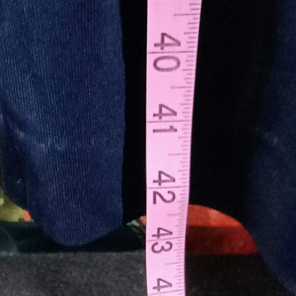 EUC: Vintage 60s Navy Blue Striped Collar & Cuffs Dress Size see desc - Picture 6 of 6